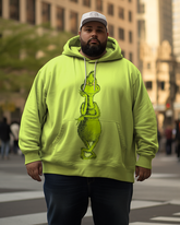 Der Grinch-Kapuzenpullover für Herren in Übergröße